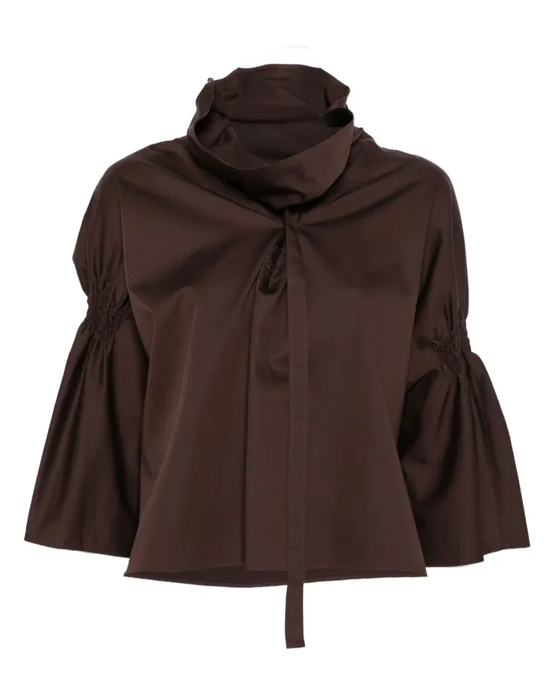 LOW CLASSIC gathered-detail blouse - Braun Braun