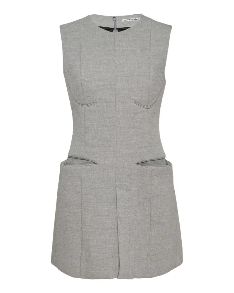Alexander Wang sleeveless mini dress - Grau Grau
