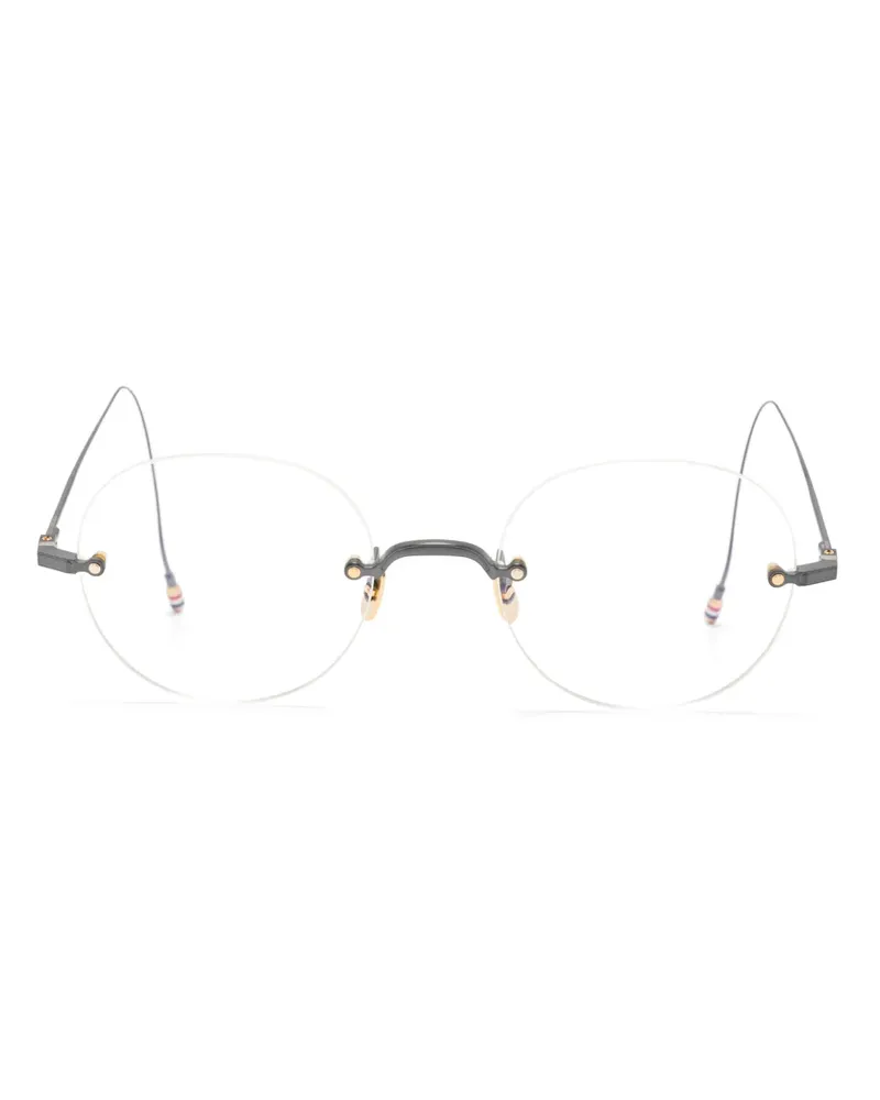 Thom Browne Brille mit rundem Gestell - Weiß Weiß