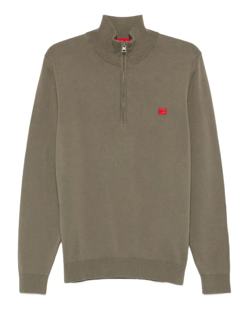 HUGO BOSS Pullover mit Reißverschluss - Grün Grün