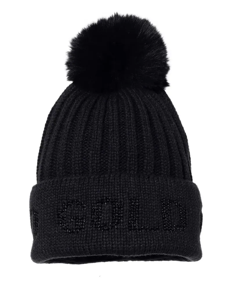 GOLDBERGH Hodd Beanie Bommel - Schwarz Schwarz