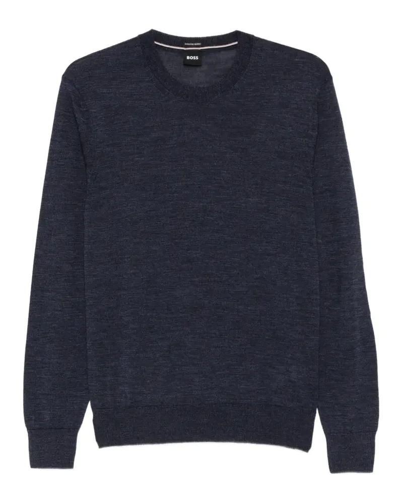 HUGO BOSS Pullover mit Rundhalsausschnitt - Blau Blau