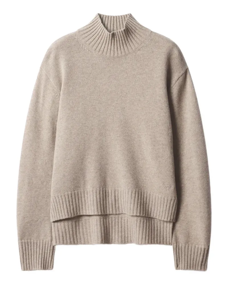 Kitsuné Pullover mit Stehkragen - Nude Nude