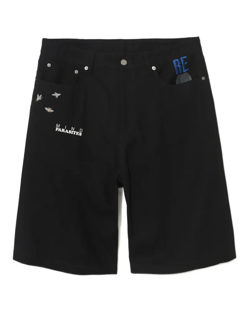 Undercover embroidered shorts - Schwarz Schwarz