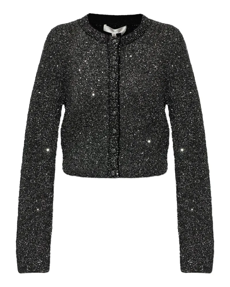 LoveShackFancy sequin-embellished cardigan - Schwarz Schwarz