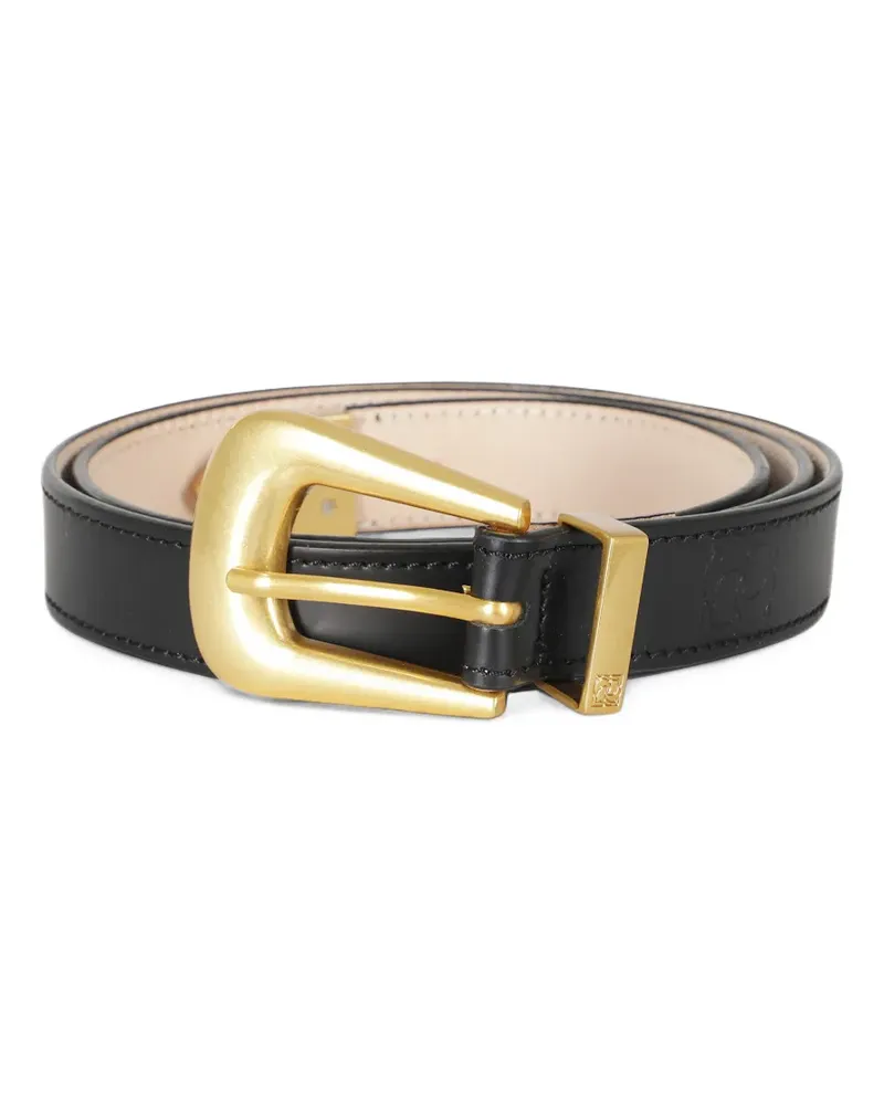 Magda Butrym buckle-fastening leather belt - Schwarz Schwarz