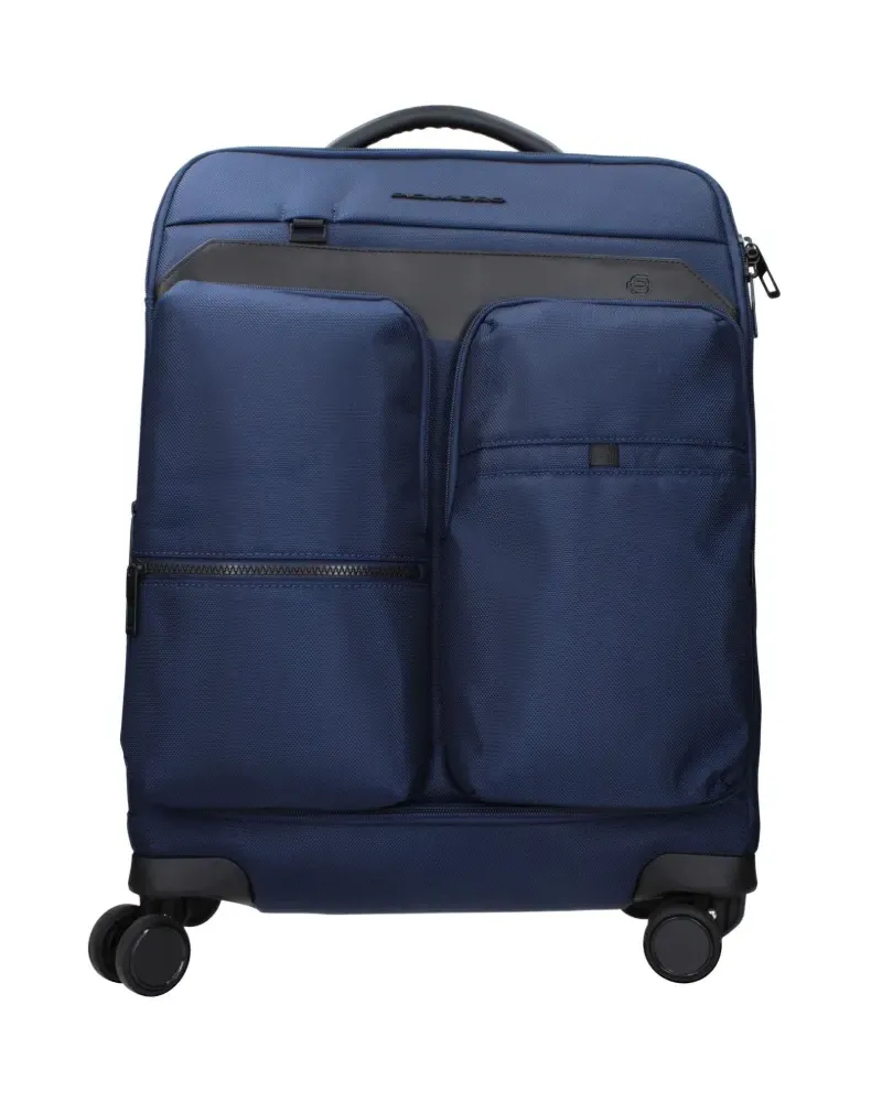 Piquadro logo-appliqué luggage - Blau Blau