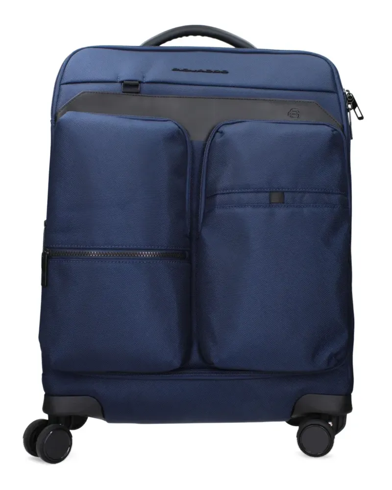 Piquadro logo-appliqué luggage - Blau Blau