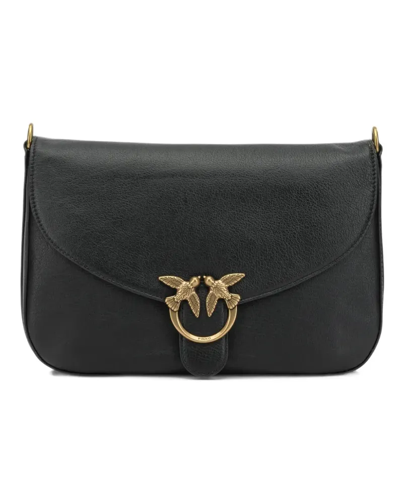 Pinko Love Birds Schultertasche - Schwarz Schwarz
