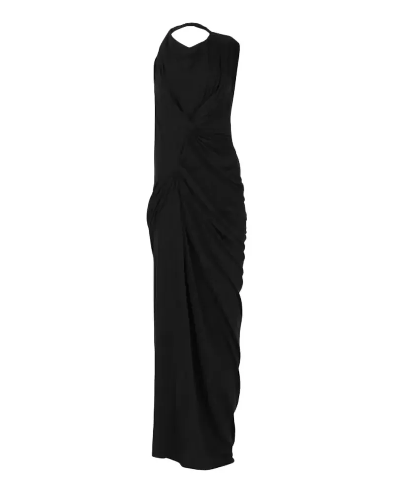Entire Studios Oaklyn draped halterneck dress - Schwarz Schwarz