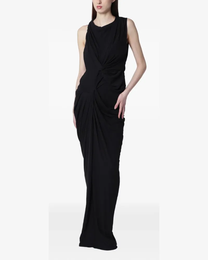 Entire Studios Drapiertes Oaklyn Neckholder-Kleid - Schwarz Schwarz