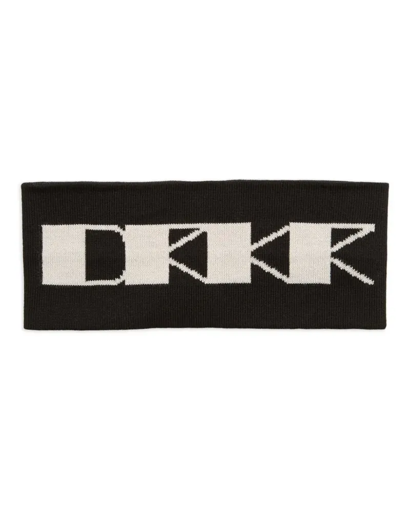 DRKSHDW by Rick Owens Gestricktes Stirnband mit Konkordianen - Schwarz Schwarz