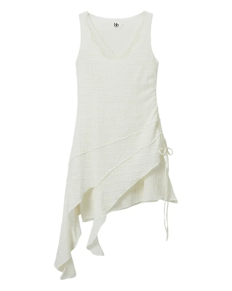 b+ab asymmetric layered dress - Weiß Weiß