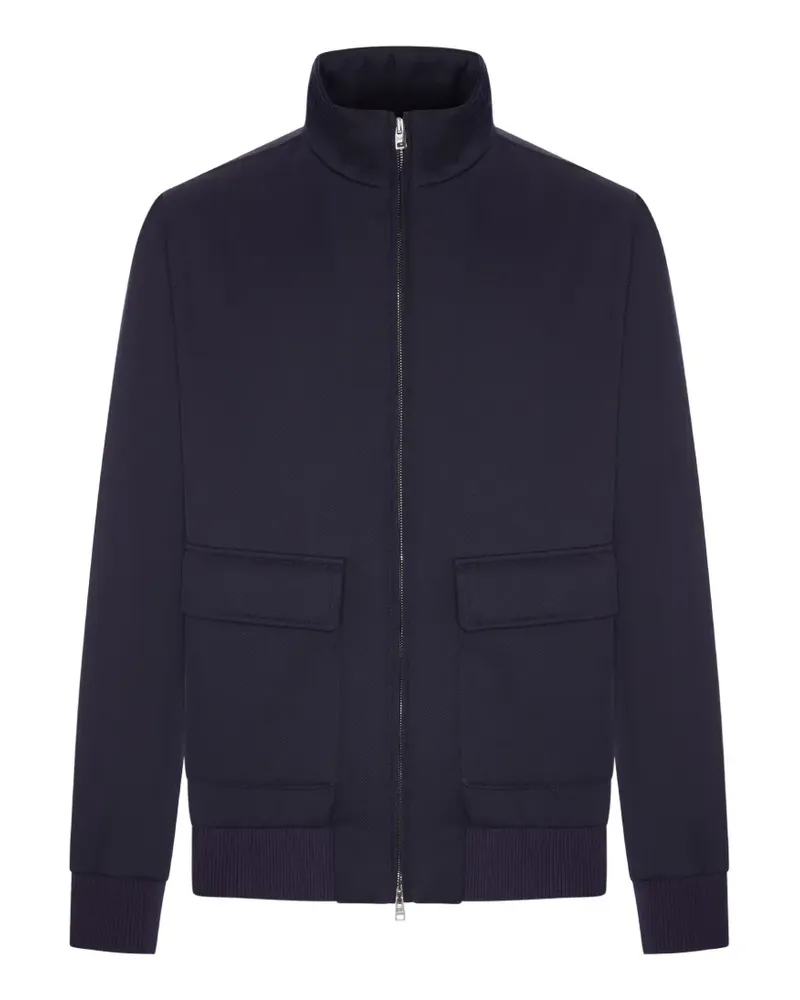 Herno high-neck zip-up jacket - Blau Blau