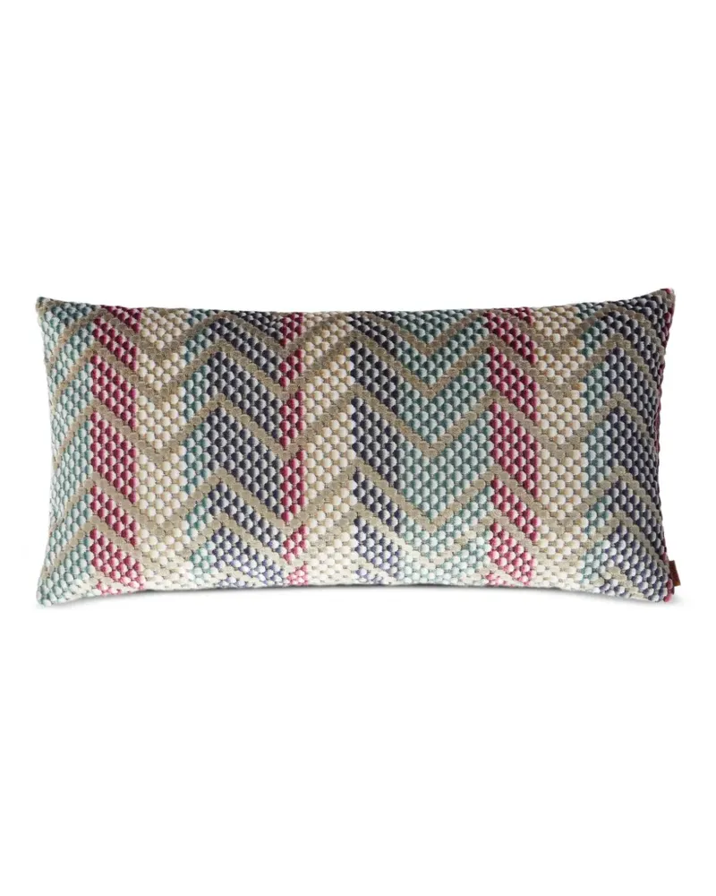Missoni Home Squame Kissen mit Zickzackmuster (60cm x 30cm) - Violett Violett