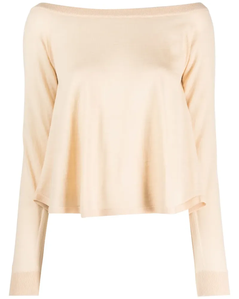 Semicouture Pullover mit Bardot-Ausschnitt - Nude Nude