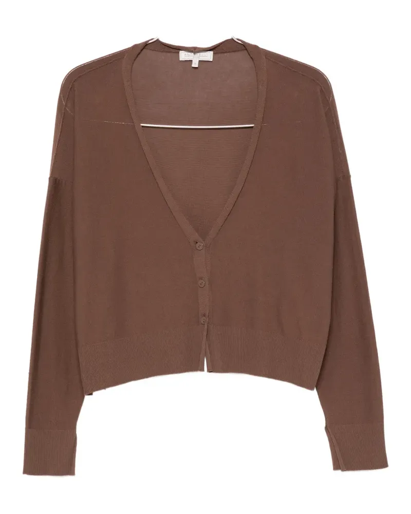 Antonelli Firenze V-neck cropped cardigan - Nude Nude