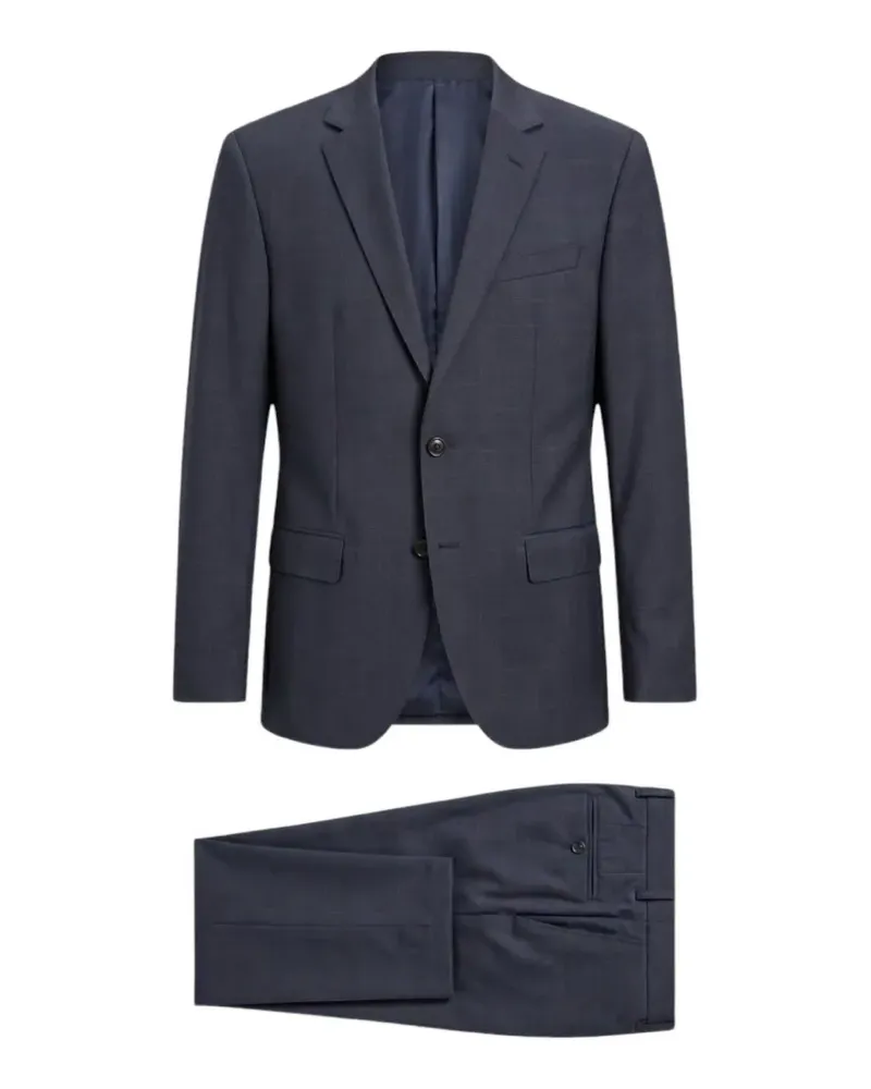 HUGO BOSS checked wool-blend suit - Blau Blau