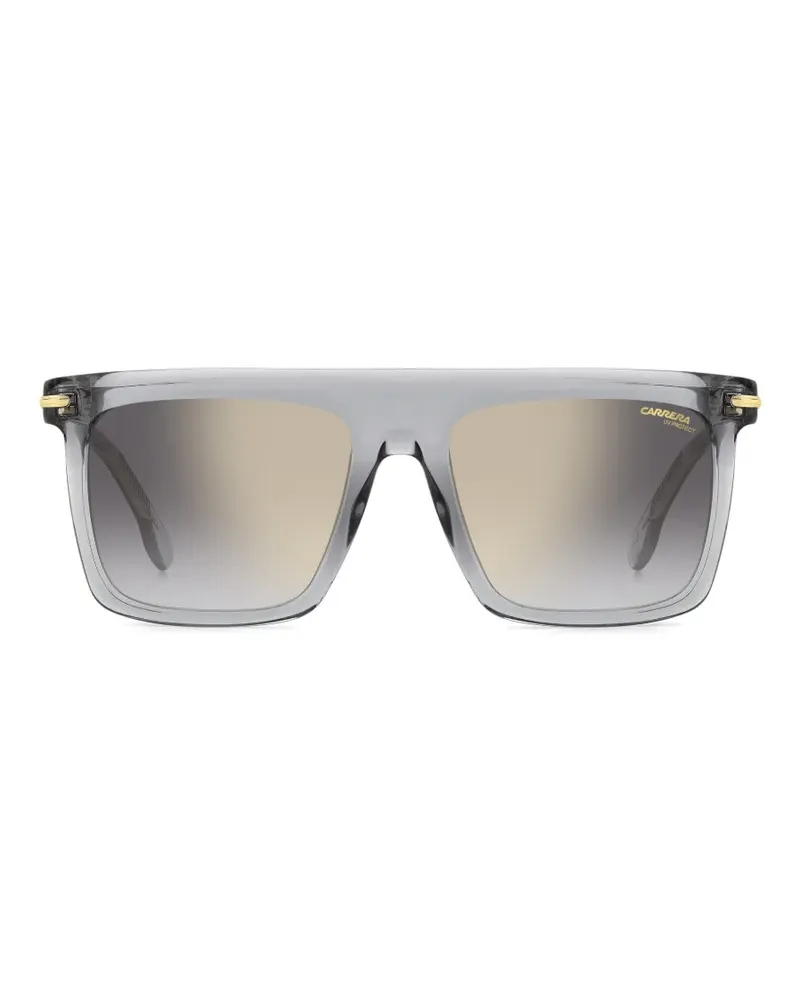 Carrera Verspiegelte Sonnenbrille mit eckigem Gestell - Grau Grau
