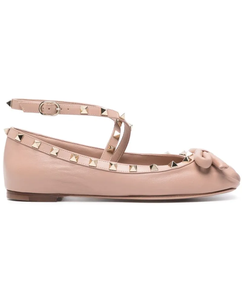Valentino Garavani Rockstud Ballerinas - Rosa Rosa