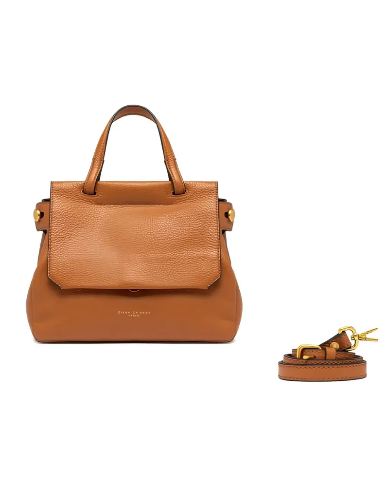 Gianni Chiarini Ottavia flap-top tote bag - Braun Braun
