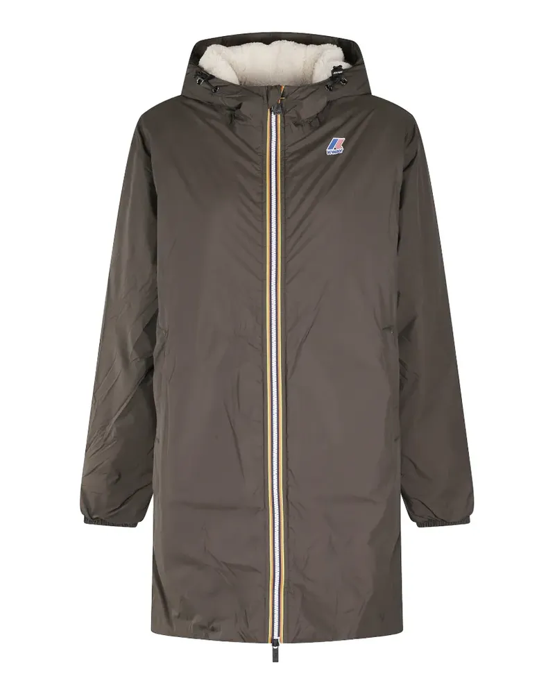 K-Way Le Vrai 4.0 Eiffel Kapuzenparka - Grün Grün