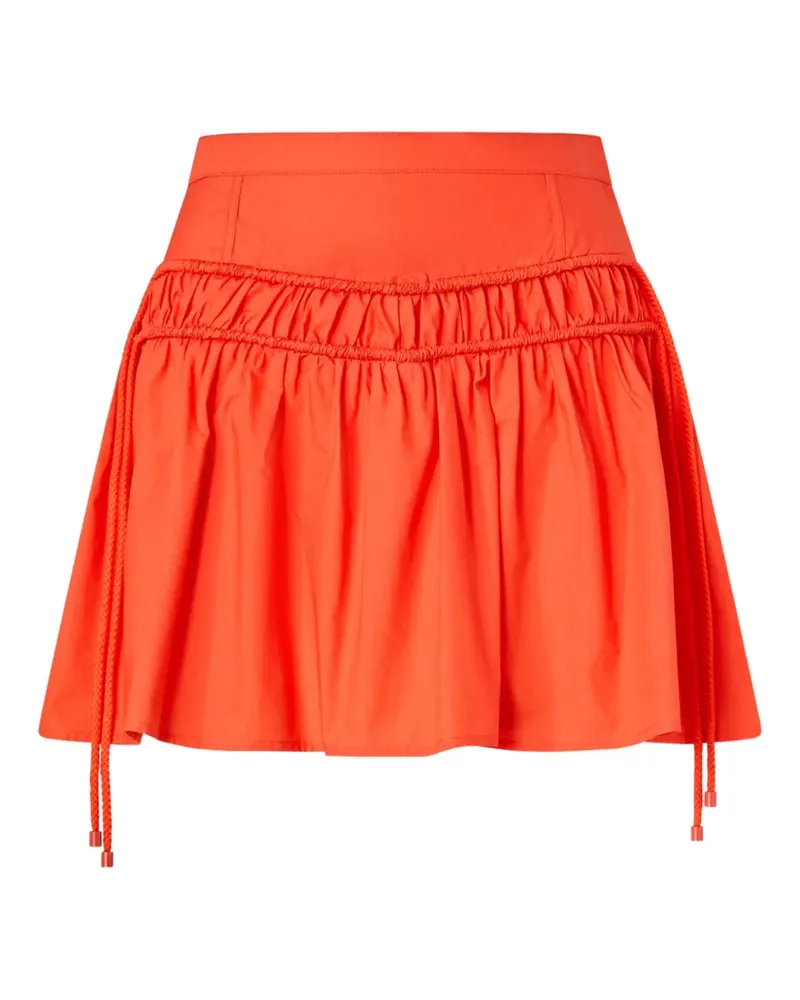 Pinko Geraffter Rock mit Kordelzug - Orange Orange