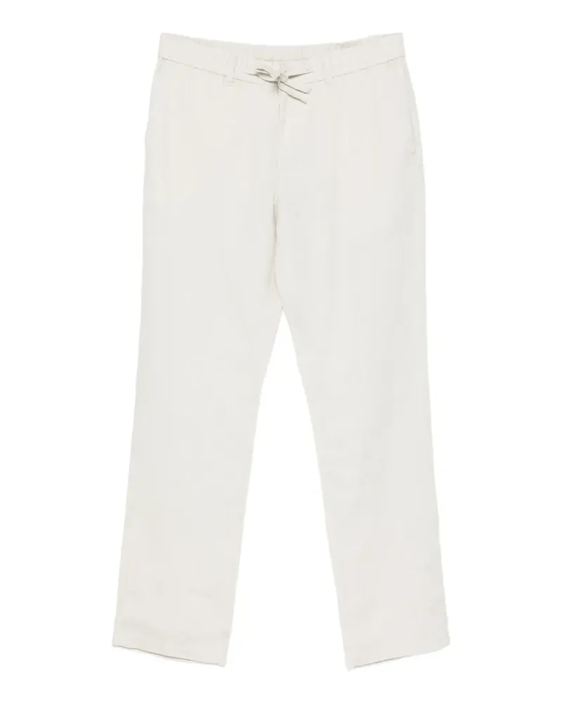Gant drawstring-waist linen trousers - Nude Nude