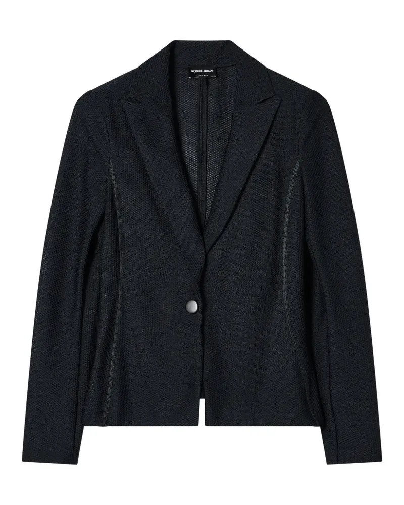 Giorgio Armani Blazer mit Nahtdetail - Schwarz Schwarz