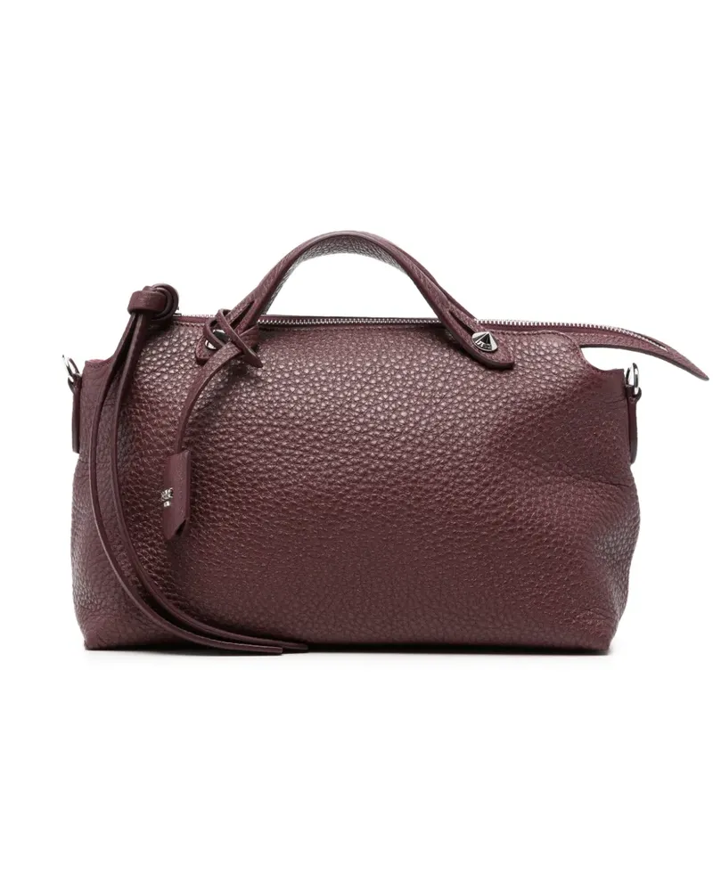 Fendi Mittelgroße By the Way Clutch aus gekörntem Leder - Rot Rot