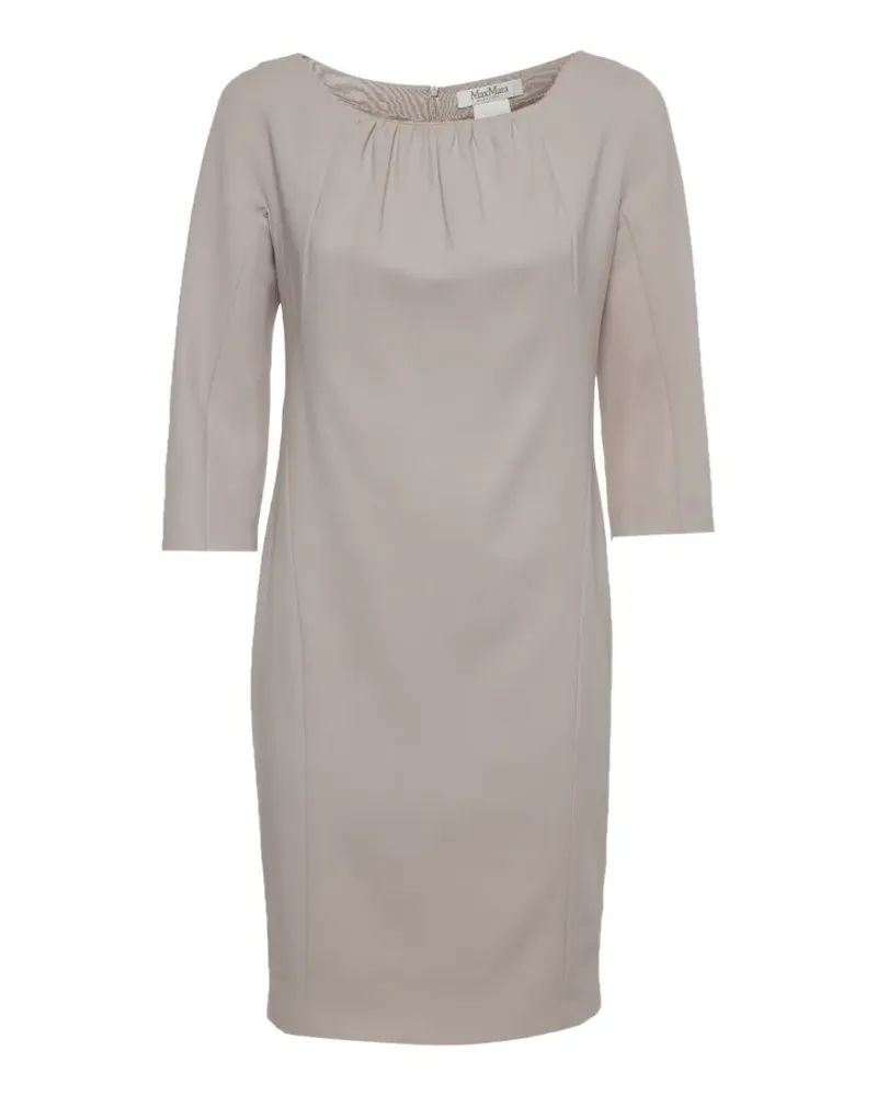 Max Mara wool mini dress - Nude Nude