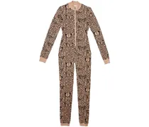 Gestrickter Catsuit - Nude