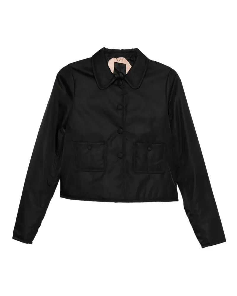 N° 21 Jacke mit aufgesetzten Taschen - Schwarz Schwarz