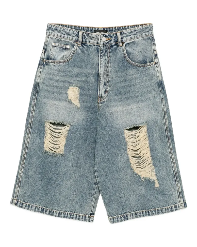 Tout a Coup Jeans-Shorts im Distressed-Look - Blau Blau