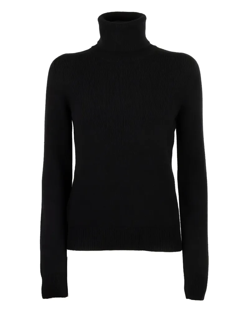 Saint Laurent Kaschmirpullover mit Rollkragen - Schwarz Schwarz