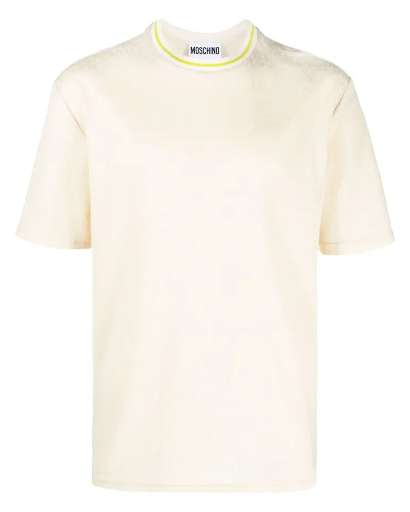 Moschino T-Shirt mit Logo-Stickerei - Nude Nude