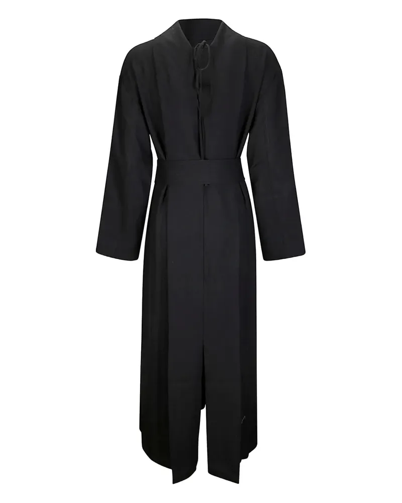 Studio Nicholson Midikleid mit Gürtel - Schwarz Schwarz