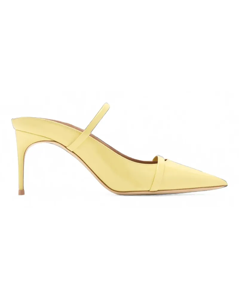 Malone Souliers Aurora Mules aus Lackleder - Gelb Gelb