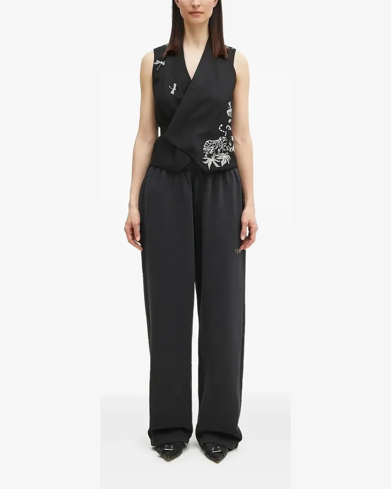 Kenzo Paris Jungle Weste mit Stickerei - Schwarz Schwarz