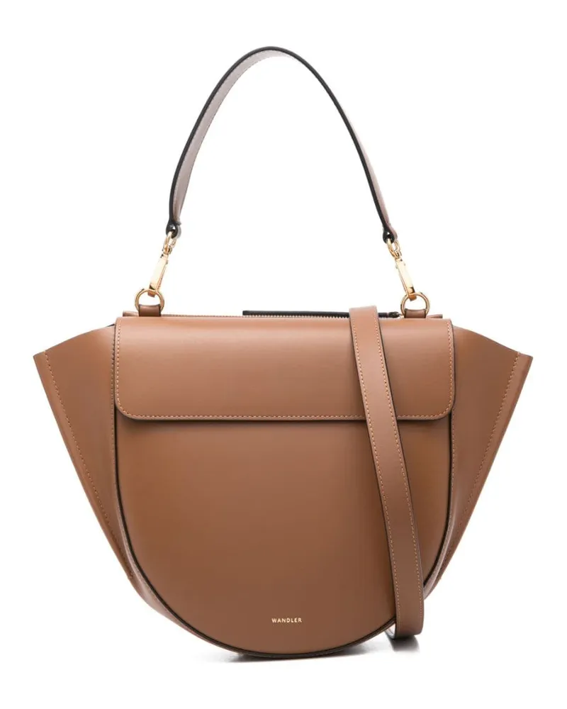 WANDLER Mittelgroße Hortensia Schultertasche - Braun Braun