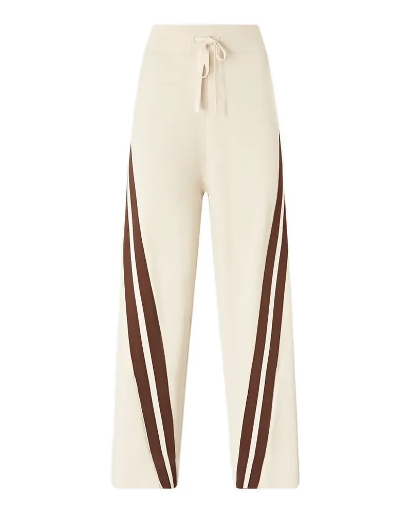 Pinko Gestreifte Hose mit Kordelzug - Nude Nude