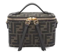 Mini Vanity Tasche aus FF-Jacquard - Schwarz