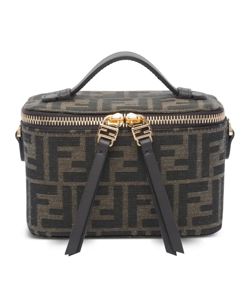 Fendi Vanity FF jacquard mini bag - Schwarz Schwarz