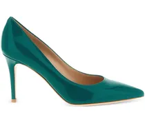 Spitze Stiletto-Pumps - Grün