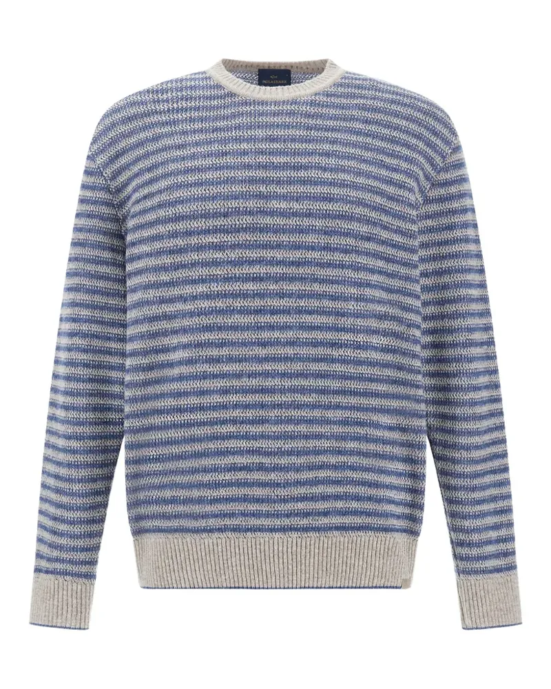 Paul & Shark Gestreifter Piuma Pullover - Blau Blau