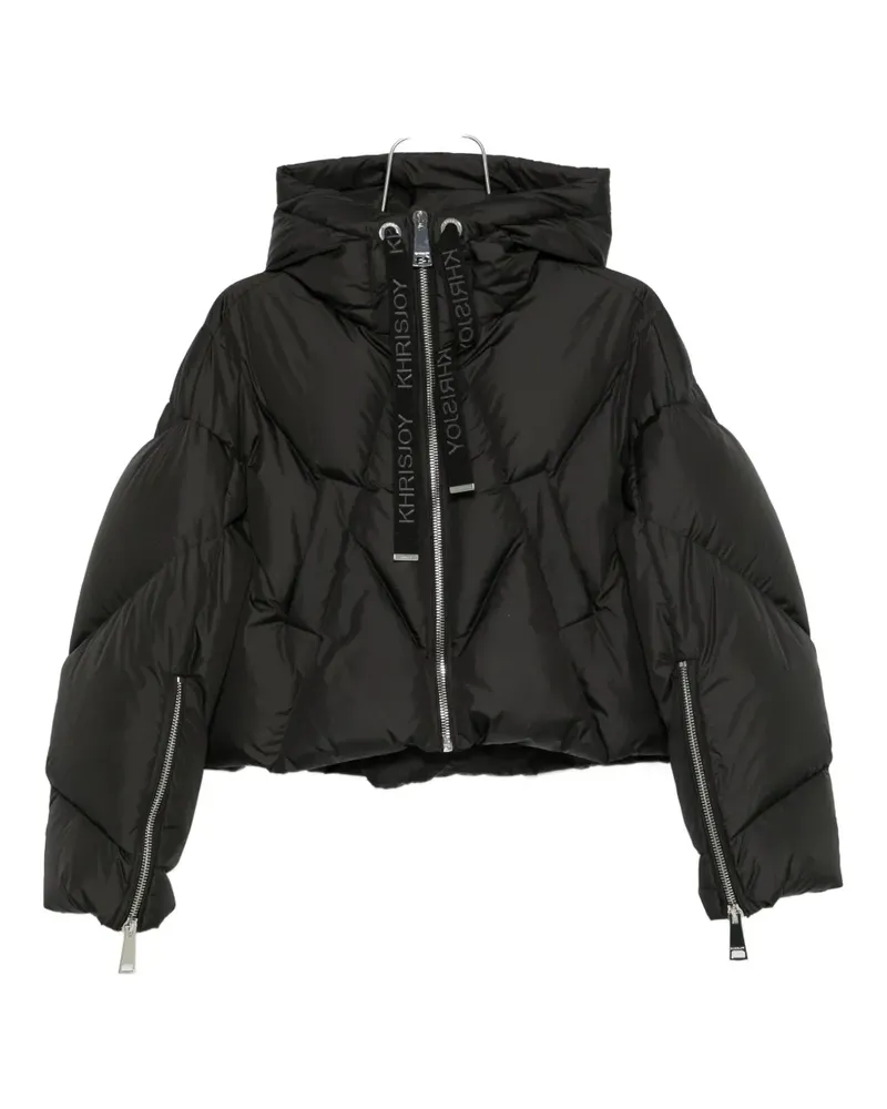 KHRISJOY hooded zip jacket - Schwarz Schwarz