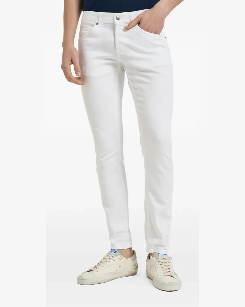 Dondup Klassische Slim-Fit-Jeans - Weiß Weiß