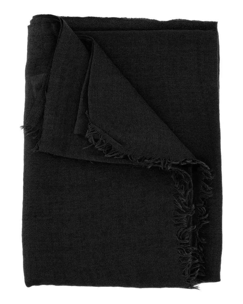 Rick Owens frayed-edge scarf - Schwarz Schwarz