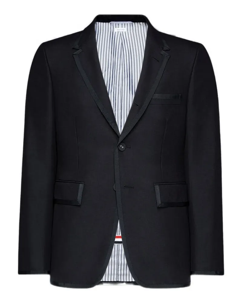 Thom Browne Sakko mit drei Knöpfen - Schwarz Schwarz