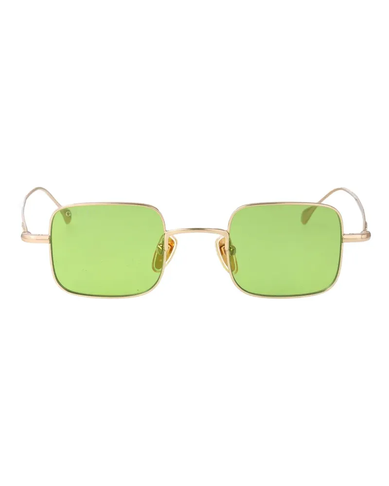 Gucci Sonnenbrille mit eckigem Gestell - Gold Gold